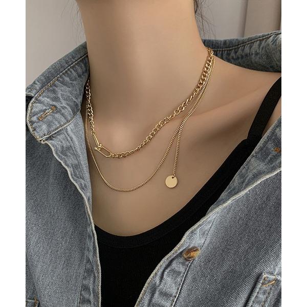 ネックレス ゴールドチェーン チャームネックレス レディース