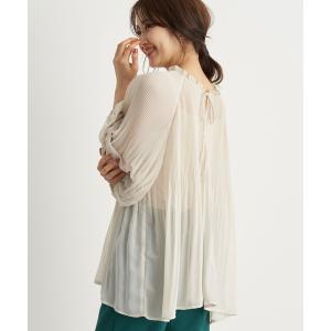 ブラウス シャツ 前後2wayシフォンブラウス ＊ レディース