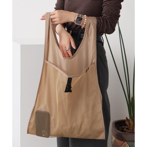 エコバッグ nahe/ネーエ ショッパー エコバッグ/エコトート コンパクト折り畳み収納 リップスト...