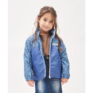 ブルゾン ジャンバー アウター 花柄切替えウインドブレーカー キッズ 子供服 女の子