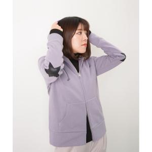 パーカー 「web限定」星パッチジップパーカー レディース