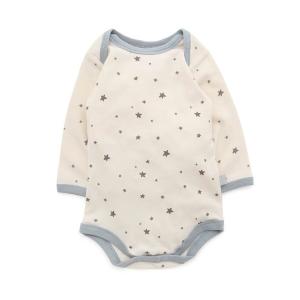 ベビー服 星柄ボディースーツ