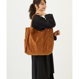 トートバッグ ルートート/洗い加工 コーデュロイ トート NA.ミディアムマルシェ.マイニチ-A レディース メンズ