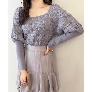 ニット セーター シャーリングニット レディース