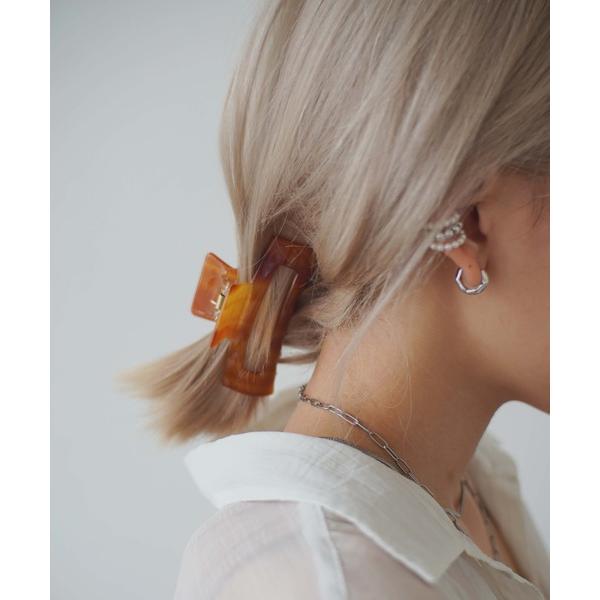 ヘアクリップ スクエア ニュアンス バンスクリップ/ヘアクリップ #_