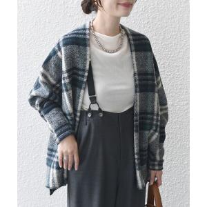 アウター * 〈手洗い可能〉イタリアン チェック ショート