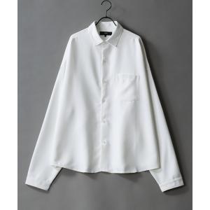 シャツ SITRY Oversize Drop shoulder Regular collar shirt/別注 ビッグシルエット  ドレープツイル