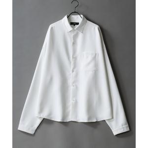 シャツ ブラウス メンズ 「別注」 Oversize Drop shoulder Regular collar shirt/ビッグシルエット  ルーズ