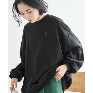 スウェット U.S. POLO ASSN./ユーエスポロアッスン 別注ワンポイント刺繍ロゴオーバーサイズボリュームスリーブスウェット