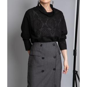 tシャツ Tシャツ スカラップ柄JQシアーカットソーTOPS