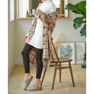 インナーシャツ 肌着 ふんわりピーチ起毛インナー　タートルネックワンピース 寒い日に嬉しいあったかインナー レディース