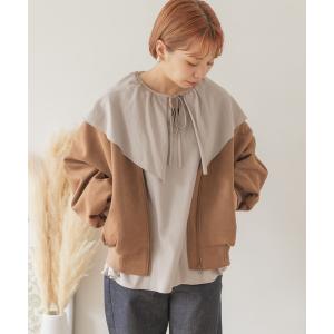 アウター フェイクスエードブルゾン