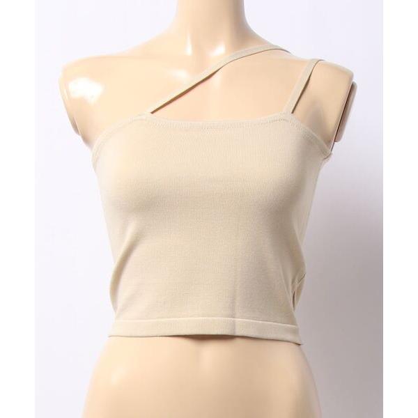 キャミソール Wラインワンショルキャミソール