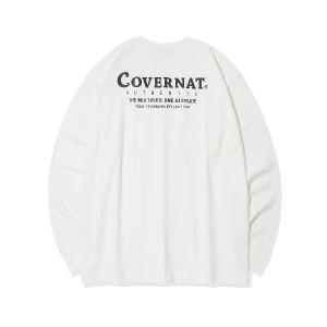 tシャツ Tシャツ メンズ 「COVERNAT」LAYOUT LOGO LONG SLEEVE / カバーナット レイアウト ロゴ ロングスリーブ T