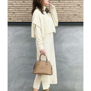 ワンピース 「インスタグラマーshieさんコラボ」ケープ＆ニットワンピースセット レディース