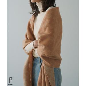 ストール 「尾州産」モノグラムストール(B-005)