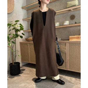 ワンピース 2022 AW キーネックロングベストワンピース