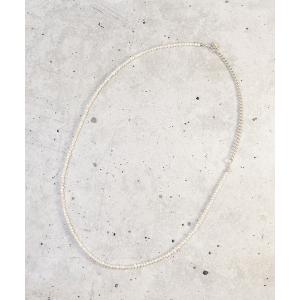 ネックレス メンズ HERGO ハーゴ / Baby Pearl Necklace WHITE ベイビーパールネックレス ホワイト シルバー925 淡｜zozo