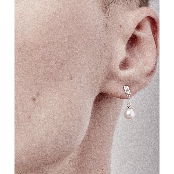 ピアス メンズ HERGO ハーゴ / AKOYA Pearl Short Chain pierce...