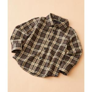 ブラウス シャツ SHISKY / シスキー チェック ネルシャツ 長袖 キッズ キッズ 子供服 男の子 女の子