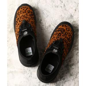 スニーカー WEB限定 FREAK'S STORE OUTDOORS/フリークスアウトドアーズ アクティブモックシューズ/スリッポン/レオパード