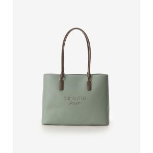 トートバッグ バッグ Samantha Green ボンデッドレザーファイバー トートバッグ 大サイズ