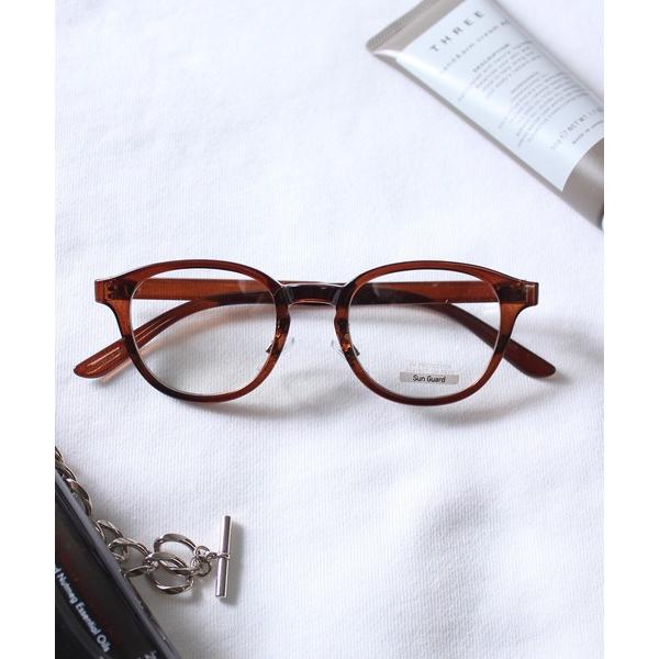 サングラス 「yield select」ボストン型 サングラス 伊達メガネ カラーレンズ クリアレン...