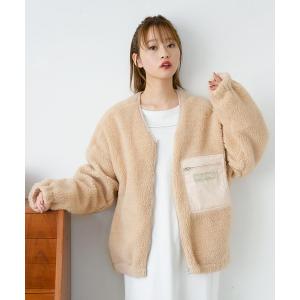 ジャケット ブルゾン SLEEVE LOGO V NECK JACKET