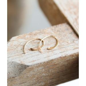 cui-cui ピアス ゴールド ワイヤー フープ | K18 「コピット