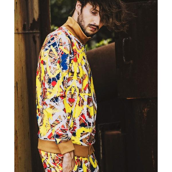 ブルゾン アウター 「NO ID.」Abstract Paint Print Blouson / ア...