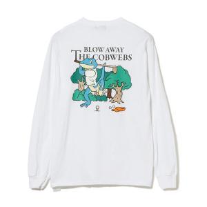 tシャツ Tシャツ メンズ BEAMS / BLOW AWAY THE COBWEBS ロングスリーブ Tシャツ
