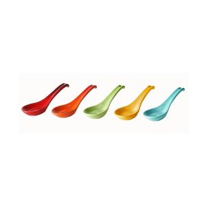 食器 レンゲ(5本入り)レインボー