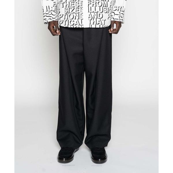 パンツ yoshiokubo ヨシオクボ / NEW TWILL WIDE PANTS ツイルタック...