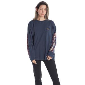 tシャツ Tシャツ PENDLETON L/S TEE/ロキシーペンドルトン袖プリント長袖ロンT