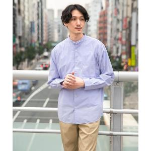 シャツ ブラウス ファインスムースバンドカラーシャツ/952741 メンズ