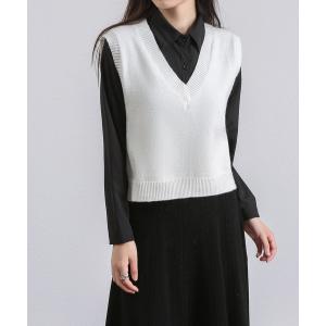 MAISON DE THERESE（メゾン ド テレーズ） ベスト ジレ Vネック