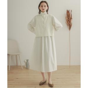 ベスト ハーフジップニットベスト