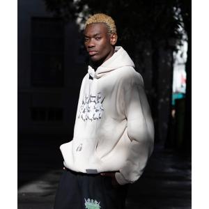 パーカー LIBERE リベーレ / ANGEL BABIES HOODIE ビッグシルエットエンジェルベイビーズプリントフーディー パーカー / 2