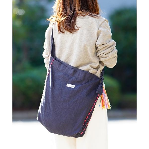 ショルダーバッグ バッグ Lubie+9 麻 ショルダーバッグ レディース