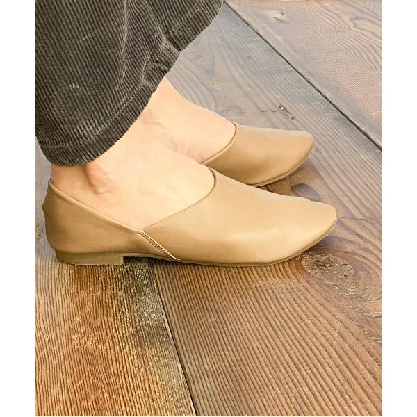 シューズ Per sist ence/パーシエンス　フェイクレザー ポインテッドトゥソフトシューズ ...