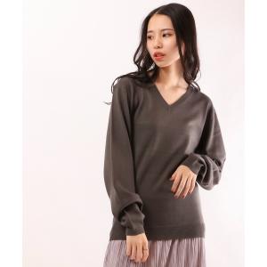 セーター ニット カシミヤタッチVネックセーター メンズ レディース