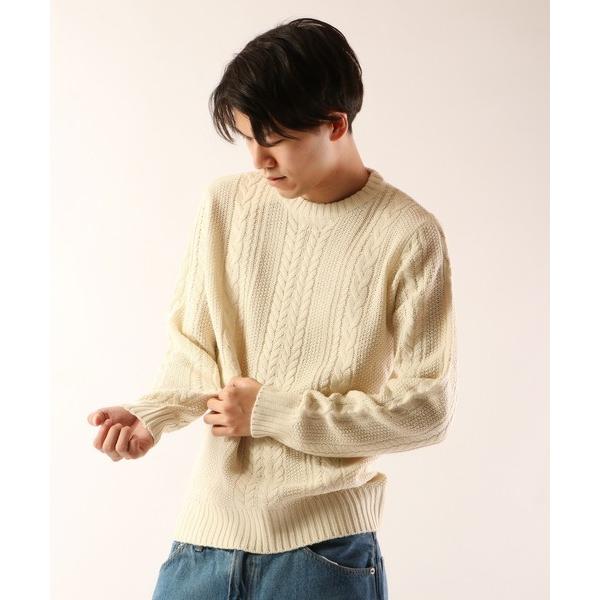 セーター ニット 5GGケーブルクルーネックローゲージニット メンズ レディース