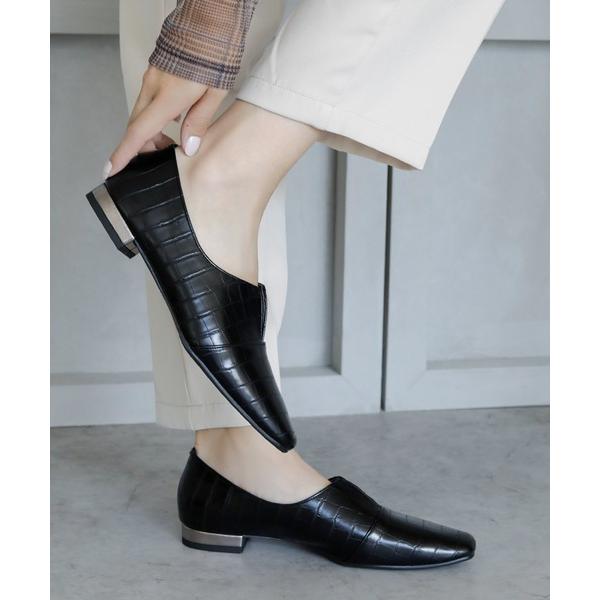 ローファー 晴雨兼用 スリット マニッシュシューズ「日本製」 レディース