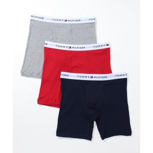 メンズ ボクサーパンツ 「TOMMY HILFIGER/トミーヒルフィガー」ワンポイントロゴ ボクサーパンツ 3枚セット｜zozo