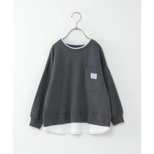 トレーナー 「キッズ」「速乾」裾レイヤービッグトレーナー（100~160cm） キッズ 子供服 男の子 女の子