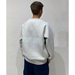 スウェット 【ムラサキスポーツ別注】NEW ERA/ニューエラ ワイドシルエット バックプリントスウェット 12892635