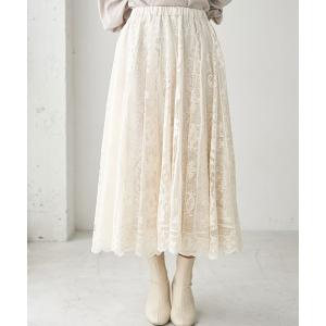 スカート サーキュラーレーススカート ＊