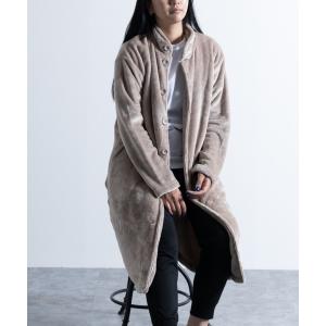 マイクロベロア ショールカラー 着る毛布