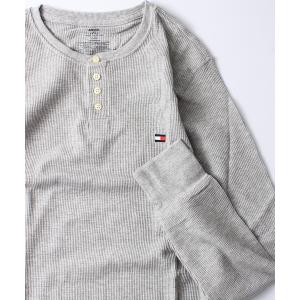 メンズ tシャツ Tシャツ 「Tommy Hilfiger」THERMAL SLEEP HENLEY サーマル ロングスリーブ ヘンリーネック 09T｜ZOZOTOWN Yahoo!店