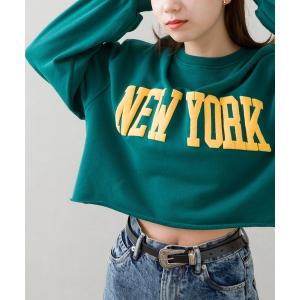 tシャツ Tシャツ ＮＥＷ　ＹＯＲＫ発泡クロップドプルオーバー